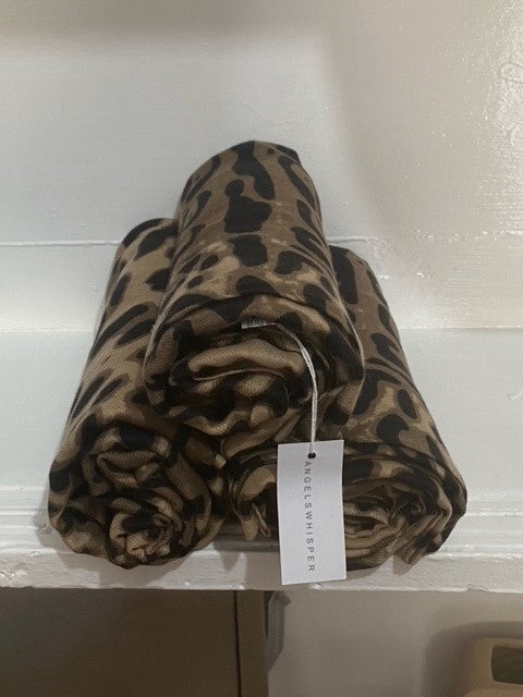 Odalis Leopard Print Light Weight Scarf