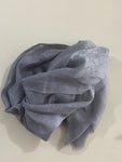 Grey Linen Scarf