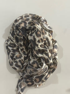 Odalis Leopard Print Light Weight Scarf