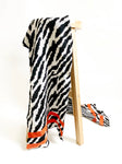 Orabelle Zebra Print Knitted Scarf