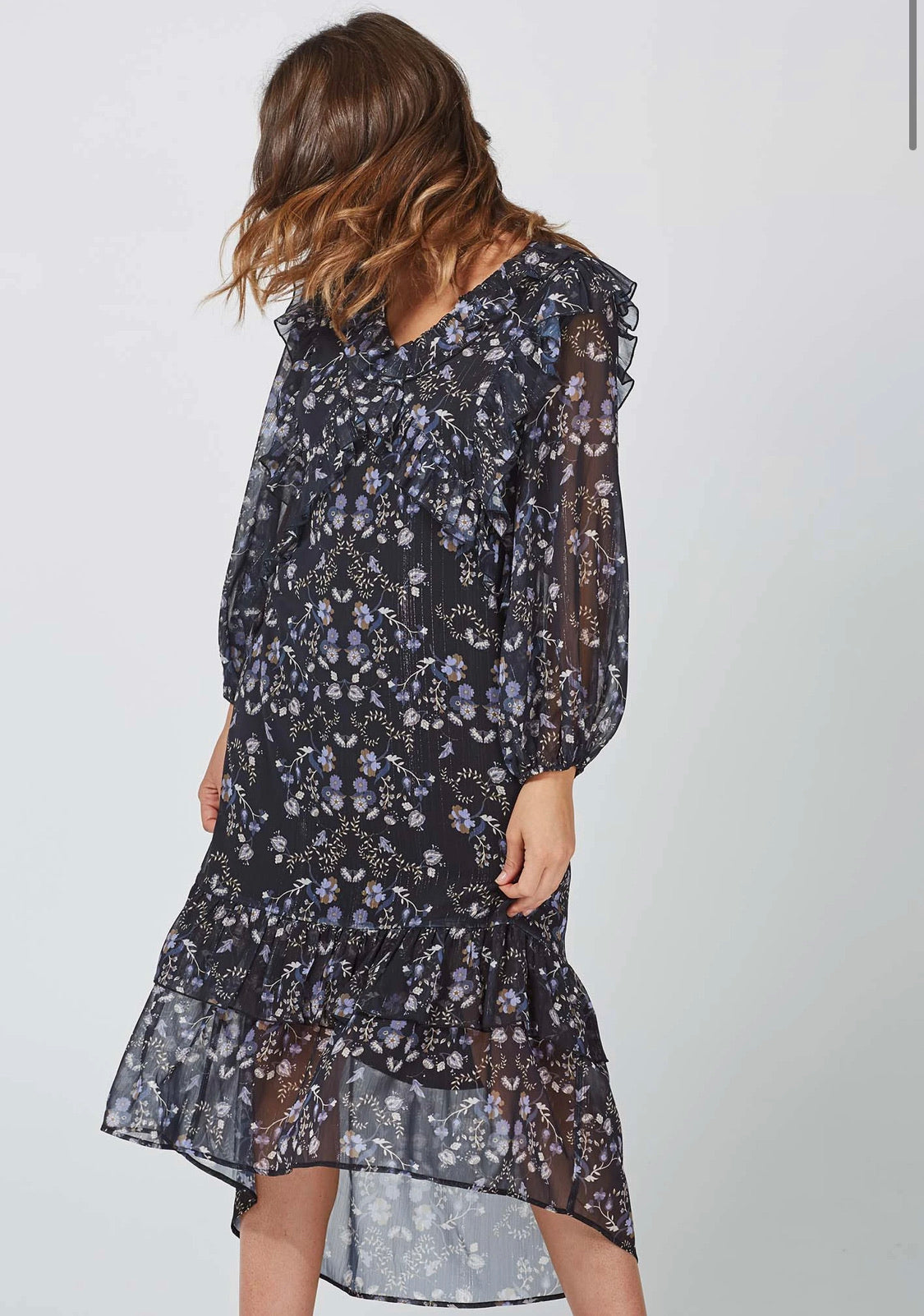 Falls Floral Midi Dress