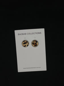 Hide Stud Earrings