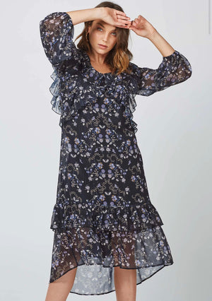 Falls Floral Midi Dress