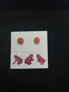 Orange Stud Earrings