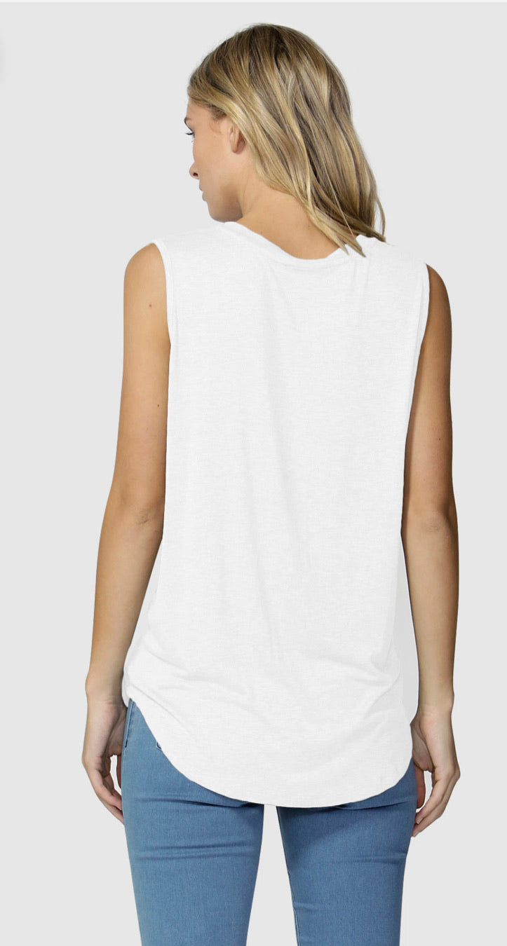 Capri Tank - White