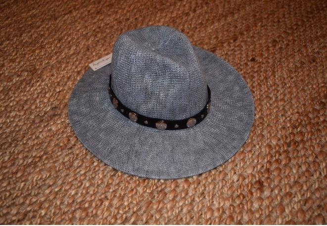 Grey Hat With Black Band