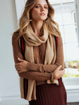 Tygon Striped Knitted Scarf